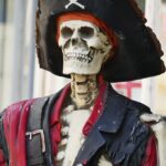 skeleton, pirate, skull, symbol, bone, danger, head, dead, black, horror, nature, human, piracy, sword, ship, roger, jolly, evil, fear, white, warning, scary, retro, sea, treasure, dangerous, grunge, adventure, nautical